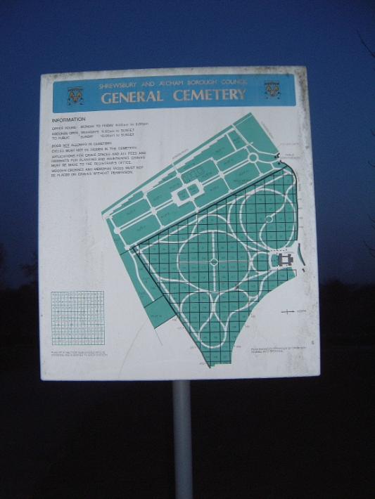 Shrewsbury Cemetery - General Plan